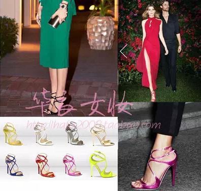 Hot 2014 new summer brand hollow sandals women high heeled shoes ankle strap fashion runway multi