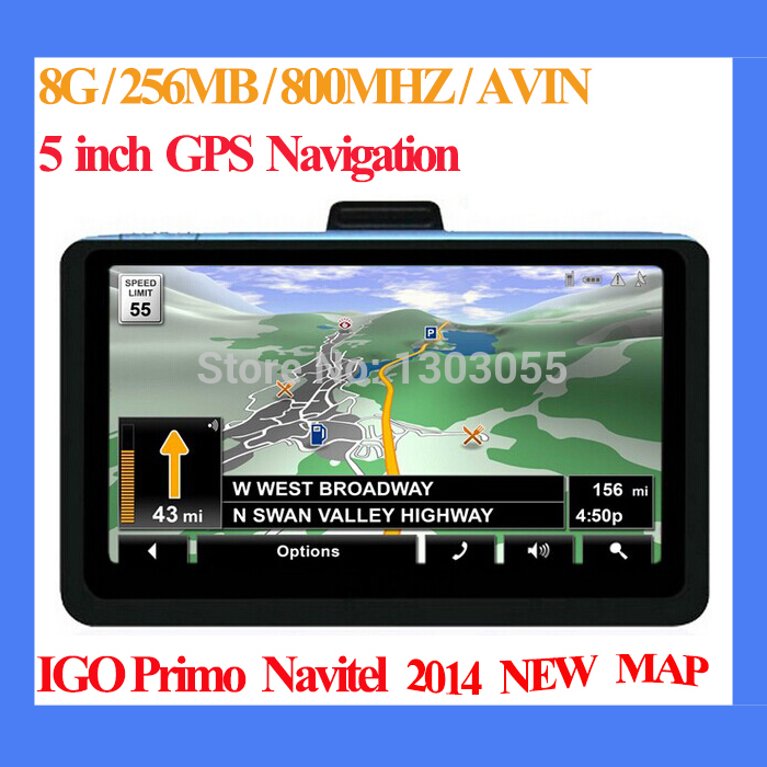 Wholesale 5 0 inch car gps navigation with AVIN FM 256MB 8GB Win CE 6 0