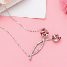 Neoglory Austria Crystal Czech Rhinestone Platinum Plated Heart Love Chokers Necklace for Women 2015 New Party