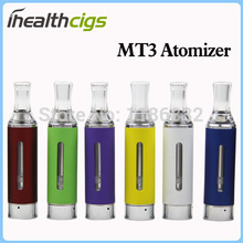 MT3 Clearomizer eVod MT3 Atomizer 2.4ml bottom coil tank E-Cigarette for  VV USB eGo Battery Series Free Shipping 50pcs