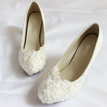 Handmade white bridal/bridesmaid shoes wedding shoes women’s shoes