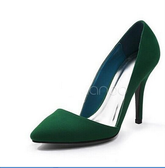 Free shipping new suede pointed high heeled women shoes comfortable