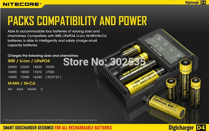 Купить Новый nitecore d4 digicharger lcd дисплей зарядное устройство ...