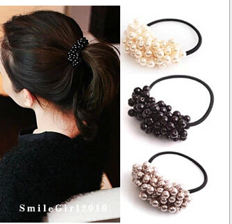 Craft woven beads elastic hair ring Headband Hair rubber for Women hair Accessories Hair Ornaments Free