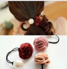 flower and Simulated pearl elastic Headband Hair rubber for Women hair Accessories Hair Ornaments Free Shipping