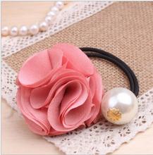 flower and Simulated pearl elastic Headband Hair rubber for Women hair Accessories Hair Ornaments Free Shipping