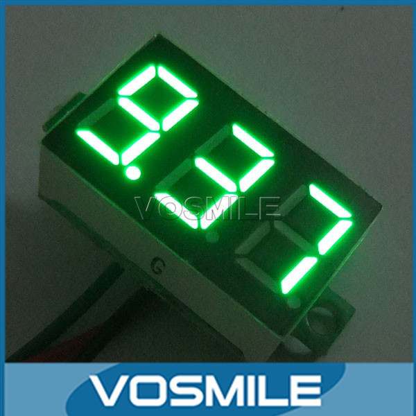 Купить 100шт dc цифровой вольтметр постоянного тока 09.99v зеленый led