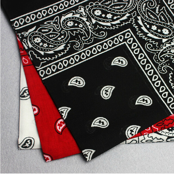 Frete grátis 55 CM * 55cm Paisley Bandanas 100% algodão dupla face cabeç