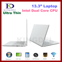 13.3 Inch Laptop, Notebook Computer with Intel Atom D2500 Dual Core 1.86Ghz, 1GB RAM, 160GB HDD, Windows 7, WIFI, Webcam, HDMI