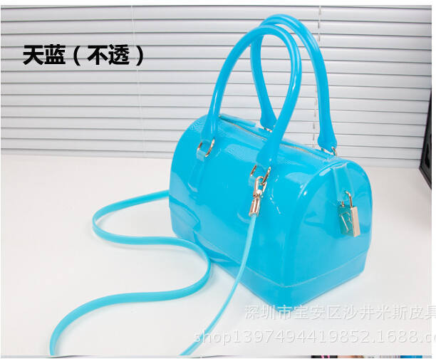 new 2014 furly candy handbags purse women leather handbag jelly brand bags messenger hand beach bag