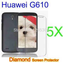 5pcs Octa Core Huawei G610S G610C Screen Protector.Diamond Flashing Screen LCD Protective Film Guard For Huawei Ascend G610