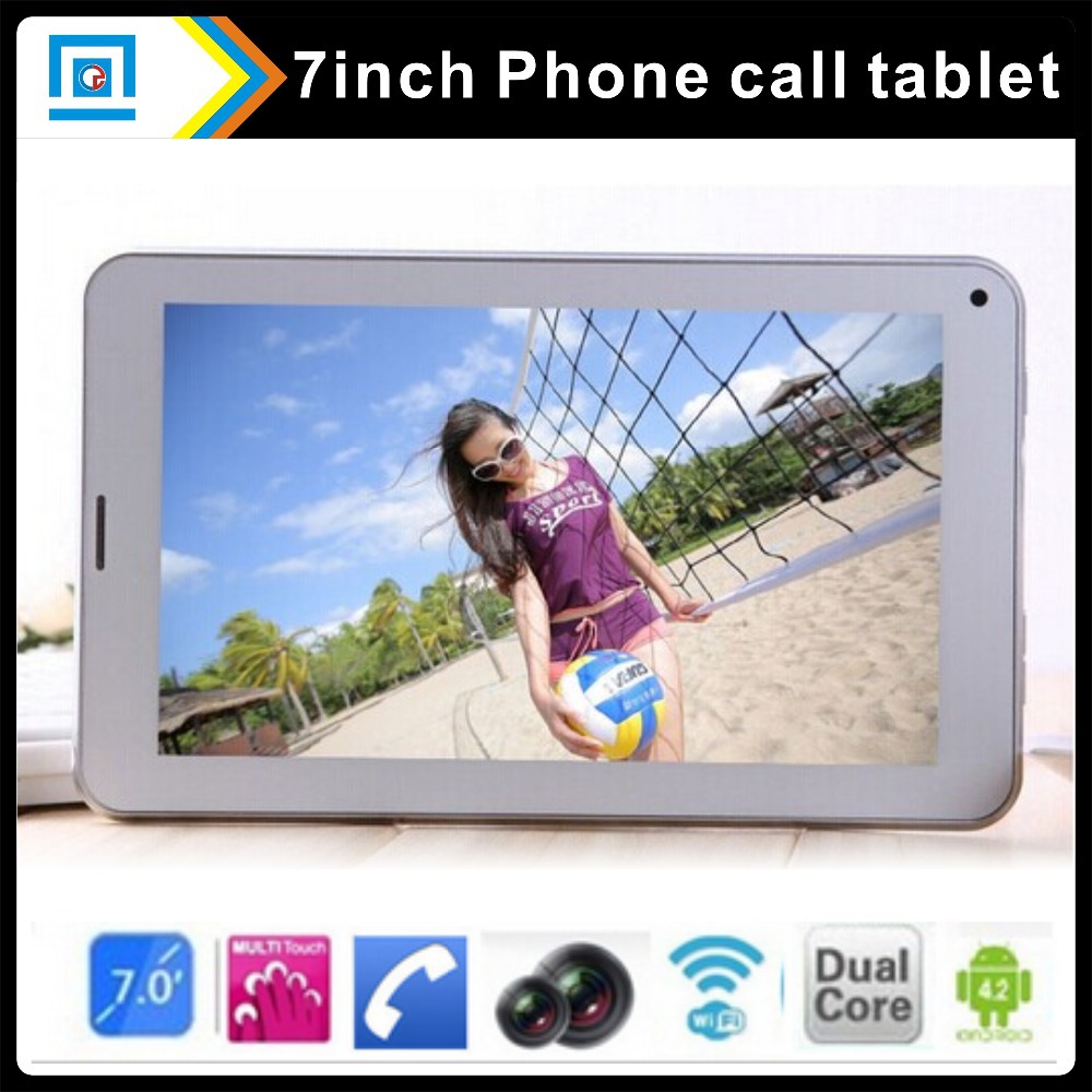 7 inch 2G phone call tablet Android 4 2 all winner A23 512M 8GB dual camera
