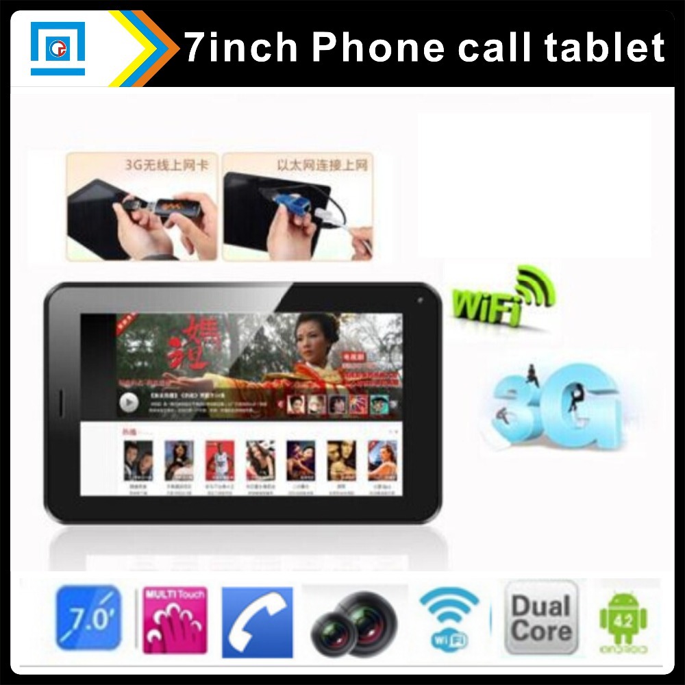 2014 new model 7inch allwinner A23 dual core Q88 phone call GSM SIM 2G bluetooth android