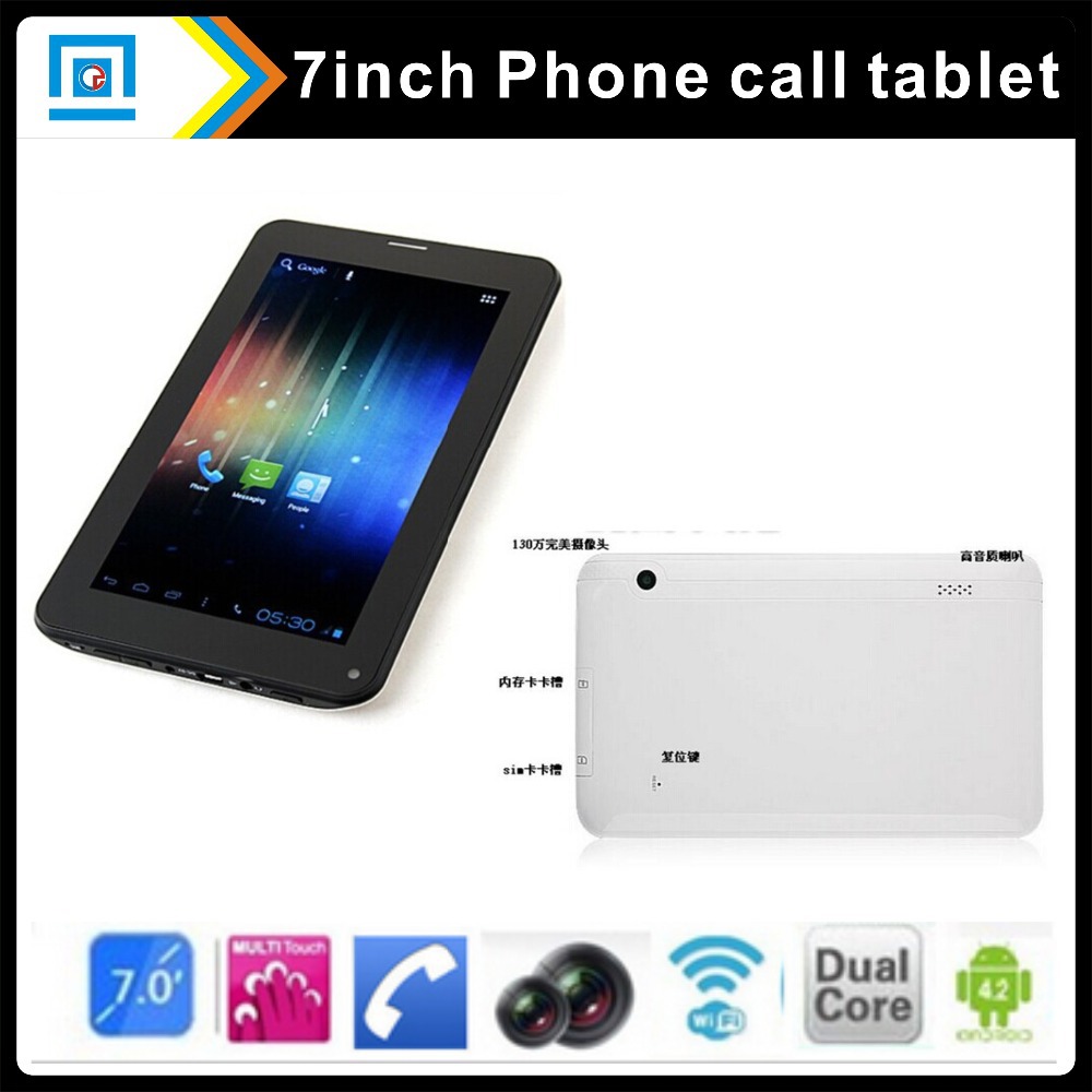 2014 new model 7inch allwinner A23 dual core Q88 phone call GSM SIM 2G bluetooth android