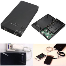 Universal 5V 9V 12V 6 x 18650 Dual USB Portable External Power Bank Battery Charger Box Case For iPhone 5S 5 For Samsung Note 3