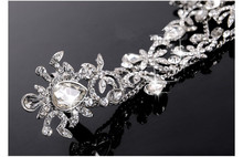 Free Shipping Luxury Rhinestone Flower Bridal Wrap Bracelets Wedding Jewellery Fashion Bling Marriage Accessories