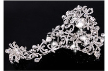 Free Shipping Luxury Rhinestone Flower Bridal Wrap Bracelets Wedding Jewellery Fashion Bling Marriage Accessories