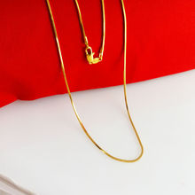 2014 New Fashion Jewelry Vacuum Plating 24K Gold Women Necklace 45/60cm Colorfast 24K chain hot sale Free Shipping B013