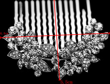 New 2014 Leaf Crystal Bridal Hair Combs Hairpin Wedding Hair Accessories Hair Jewelry Imitation Gemstone Jewelry