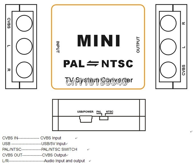 Купить Мини-ТВ система формат видео конвертер pal ntsc hdmi адаптер pal ...