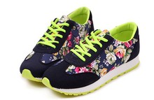 new 2014 women sneakers fashion sapatilhas feminino canvas tenis shoes brand casual shoes pink outdoor floral