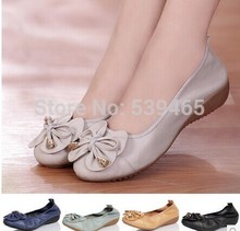 Plus size 35 42 women flats women genuine leather flat shoes woman loafers 2014 new fashion
