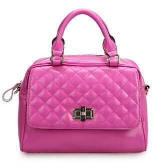 2015 NEW BRAND Fashion Diamond Genuine Leather Women Handbags Casual Real Leather Plaid Lady Shoulder Bag