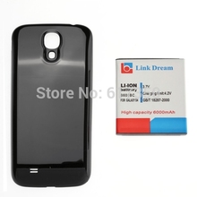 6000mAh Replacement Battery & Cover Back Door for Samsung Galaxy S4  i9500  i545  i337  L720  M919  R970, Black Color