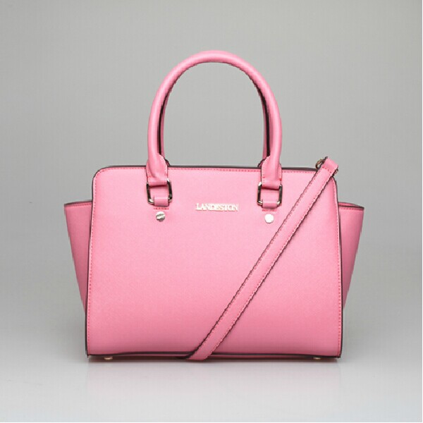 5 Colors HOT New LANDESTON Fashion Smiley Women Trapeze Bag ears Geniune Leather Tote Shoulder Bags