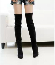 Women Boots 2014 Winter Spring Ladies Fashion Thigh High Boots Shoes Over The Knee High Leg Long Boots