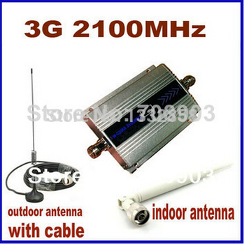 Жк-дисплей мини W-CDMA 2100 мГц усилитель сигнала 3 г репитер W-CDMA сигнал повторителя 3 г сотовый телефон усилитель + кабель + антенна