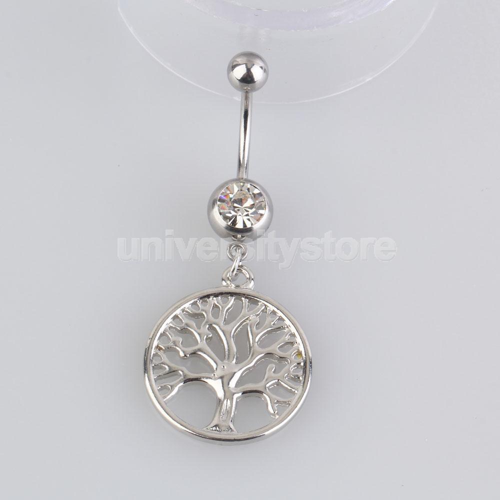 Handcrafted Tree of Life Dreamcatcher Belly Ring Navel Ring Body Piercing Fashion Body Jewelry CA1T