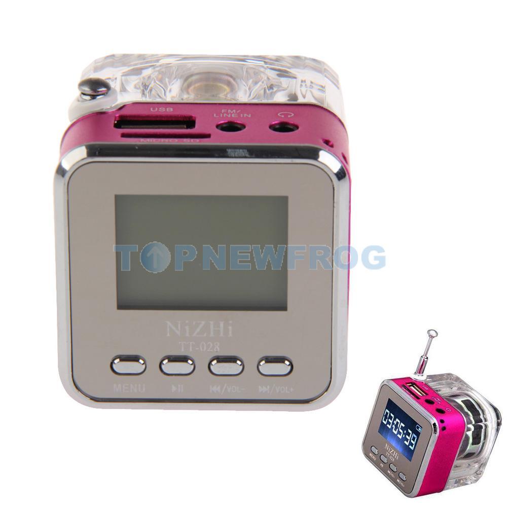 T2N2 Portable USB Multimedia Speaker with FM Radio LED Screen for PC Cell Phone