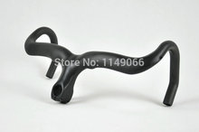 Free Shipping accept any sticker Super Light Carbon Fiber Road Bike Bicycle Handlebar Black accept DIY for products