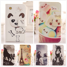 1X Hot sell Accessories Book Style Flip Leather Protector Lovely Cartoon Design Cover Case For Sony