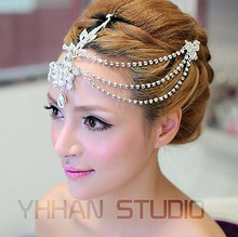 Marriage Handmade Rhinestone And Pearl Bridal Hair Accessories Wedding Hair Jewelry pageant crowns wedding tiara 2700