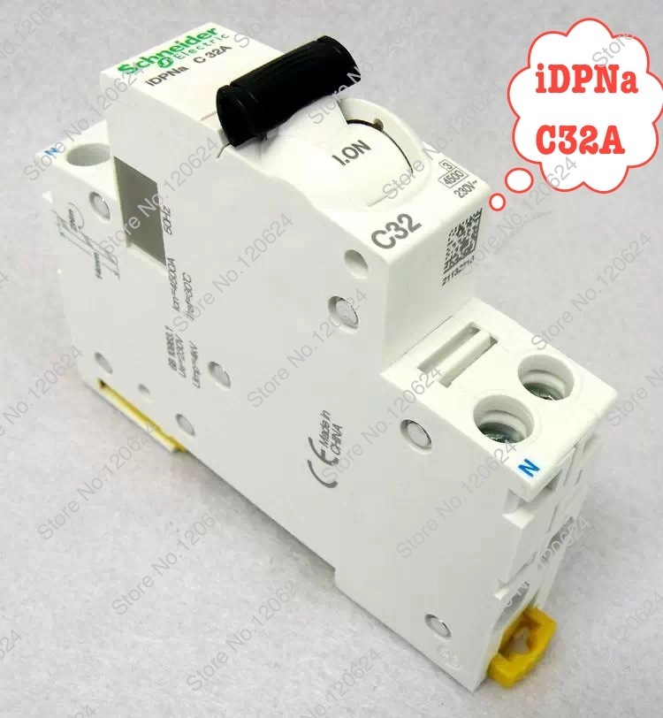 Купить Шнайдер 32А ic65 idpna 1 p + n 230В миниатюрный выключатель mcb ...