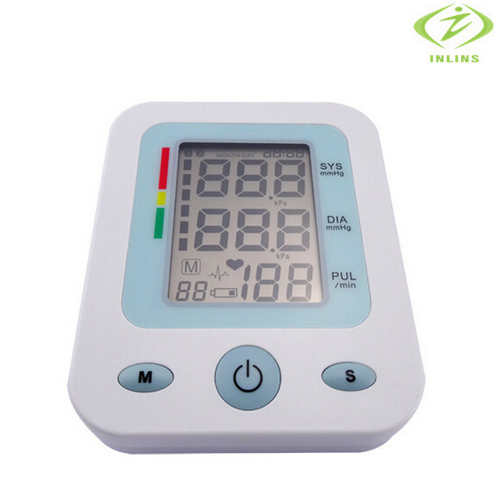 Portable household health monitors for health care Upper Arm Blood Pressure Monitor medidor de pressao arterial