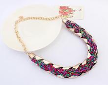 brand new fashion vintage bead choker necklace women jewelry bohemian pendant necklace wholesale