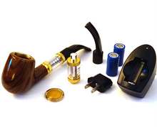 2sets New Retail e cigarette pipe 618 Electronic Set old-fashioned Vape E Smoking Wooden style E-Cigarette Kit (2* E Pipe Kit )