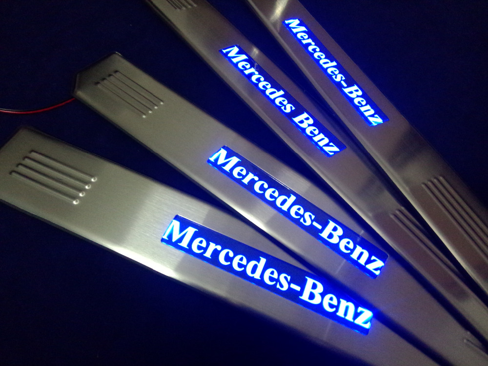 Mercedes benz illuminated door sill plates