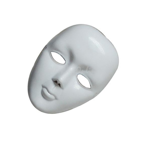 mask Face home Halloween Ball White  Scary DIY Party Costume Mask Mime diy face Masquerade   at