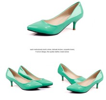 Candy color OL pointed shoes in women s shoes fine with low professional work 5 cm
