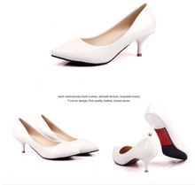 Candy color OL pointed shoes in women s shoes fine with low professional work 5 cm