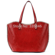 Autumn new weaving Europe and United States British women handbags fashion retro outermost layer of skin