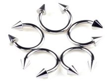Chic Wholesale Lots 10pcs Tongue Eyebrow Lip Belly Navel Ring 17 Styles Stainless Steel Piercings Body