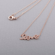  New Arrival Fashion Love Necklace in color gold silver rose gold 10 pcs lot 