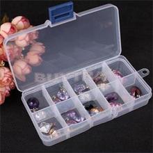 2014 New Home Using Mini Storage Boxes Plastic 10 Slots Jewelry Box Adjustable Organizer for Jewelry