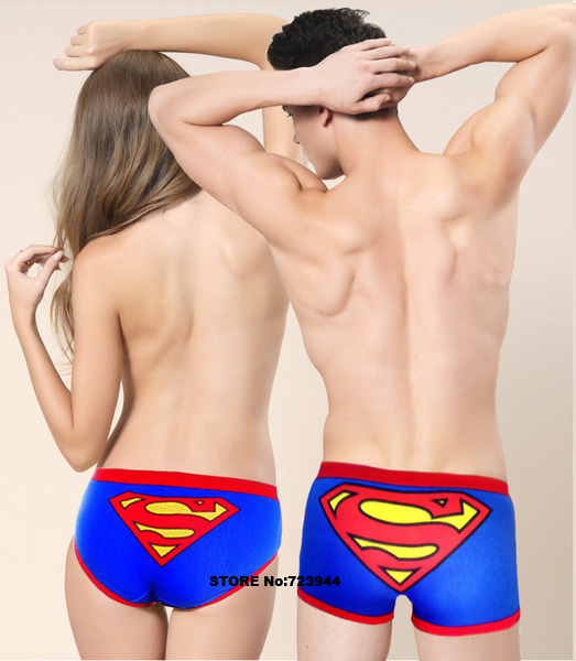 1 lot 2pcs 2015 fashion underwear cotton men s lady s briefs underwear shorts PINK