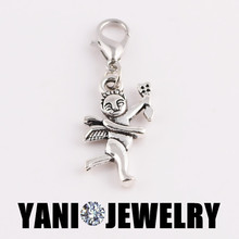 20pcs/lot Factory price Cupid Charm charms findings for Floating Locket Charms Dangles Free shipping